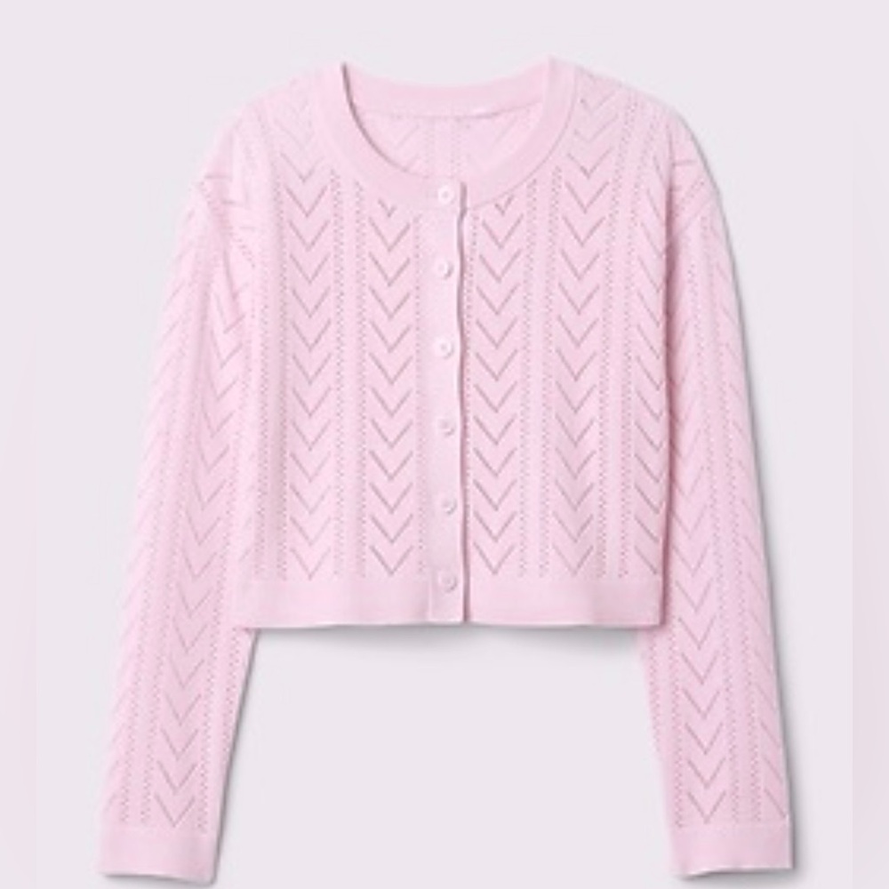 Gap Kids Pointelle Sweater in Pink Size XXLarge 14/16